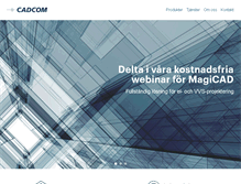 Tablet Screenshot of cadcom.se